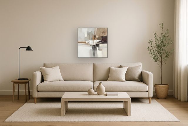 Classy Living Contemplative Earthy Abstraction I Wall Art-1
