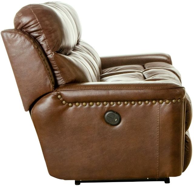 Catnapper® Ceretti Brown Leather Power Reclining Sofa-4