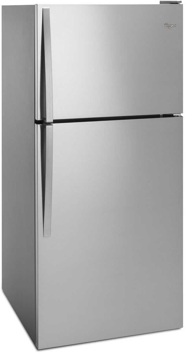 Whirlpool® 30 in. 18.2 Cu. Ft. Monochromatic Stainless Steel Top Freezer Refrigerator-3