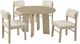 Coaster® Strouse 5-Piece Cream/Natural Oak Dining Table Set-0