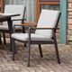 Furniture of America® Alycia Beige/Gray Aluminum/Fabric Outdoor Arm Chair-1