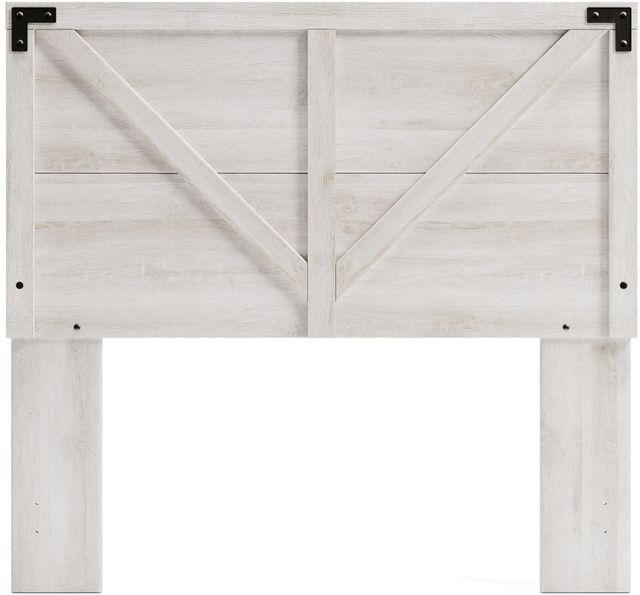 Signature Design by Ashley® Shawburn 3-Piece Whitewash Full Panel Headboard Bed Set-1