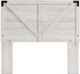 Signature Design by Ashley® Shawburn 3-Piece Whitewash Full Panel Headboard Bed Set-1