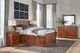 Archbold Furniture Customizable Shaker Twin Chest Panel Storage Bed -2