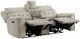 Homelegance® Celeste Taupe Double Power Reclining Loveseat with Center Console-3