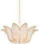 Currey & Company Bunny Williams Bebe Clear/Contemporary Gold Leaf Chandelier-1