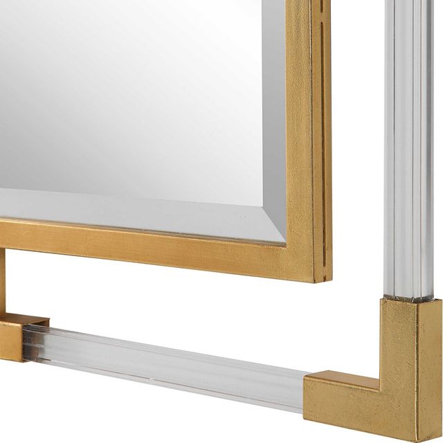 Uttermost® Balkan Metallic Gold Leaf Tall Mirror-4