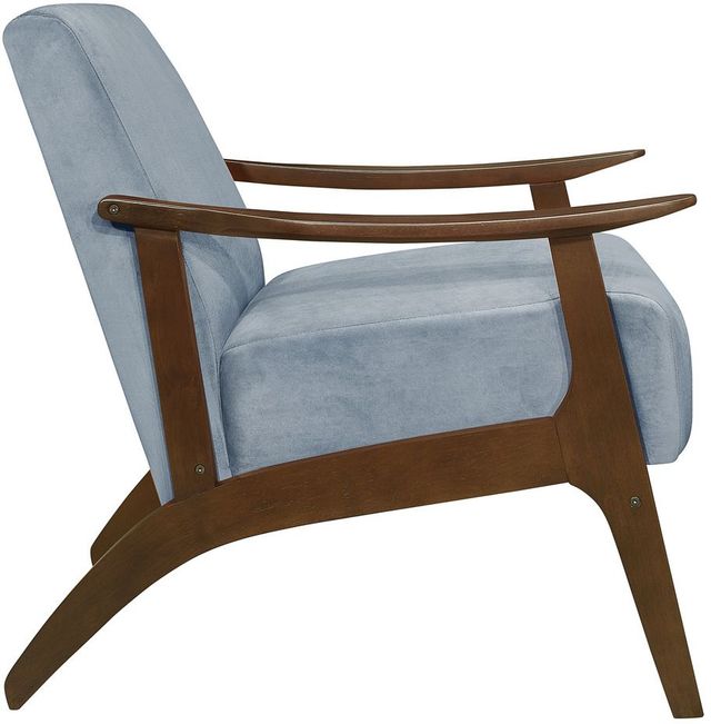 Mazin Furniture Carlson Blue Gray Upholstered Accent Chair-2