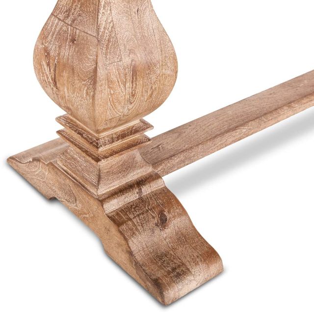 Home Trends & Design San Rafael Antique Oak Bench-3