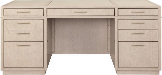 Hooker® Furniture Marlowe Polished Limestone Executive Desk-3