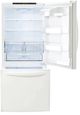 LG 22.1 Cu. Ft White Smudge Resistant Bottom Freezer Refrigerator-1