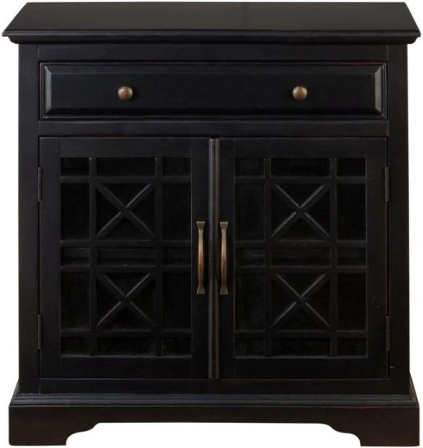 Jofran Inc. Craftsman Antique Black 32" Accent Chest-2