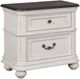 Avalon Furniture Brown/White Nightstand-0