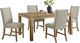 Elements International Eleanor 5-Piece Brown Dining Set-0