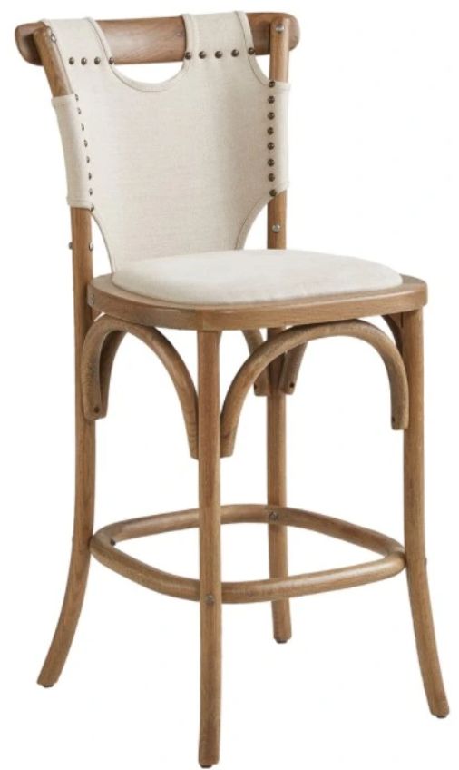 Furniture Classics Split Shoulder Beige/Soft Driftwood Counter Stool-0