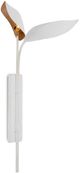 Currey & Company Yuriko Gold Leaf/White Wall Sconce-0