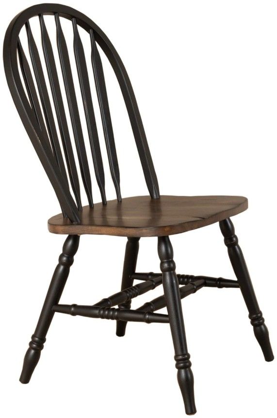 Liberty Furniture Carolina Crossing 5-Piece Antique Honey/Black Pedestal Dining Set-3