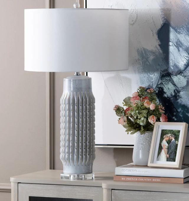 Crestview Collection Riverdale Gray Table Lamp -1