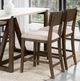 Furniture of America® Vellara 2-Piece Dark Walnut Counter Chair-1
