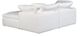 Moe's Home Collection Clay Nook 3-Piece Cream White Modular Sectional and Ottoman-1