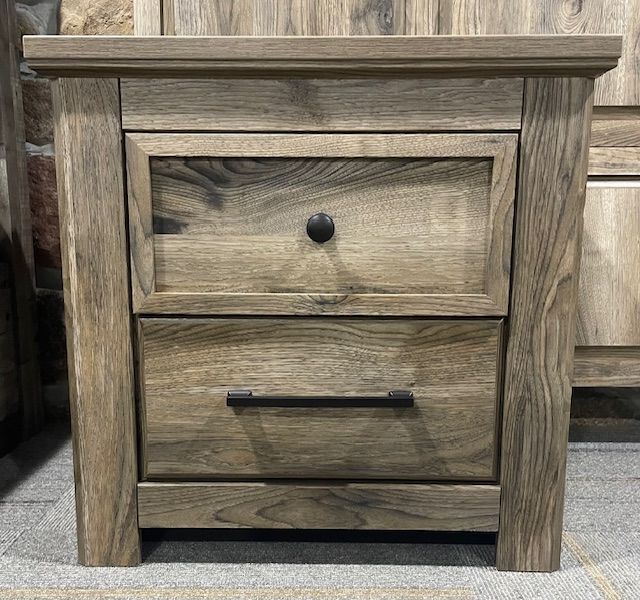 Brown 2-Drawer Nightstand - OVERSTOCK-0