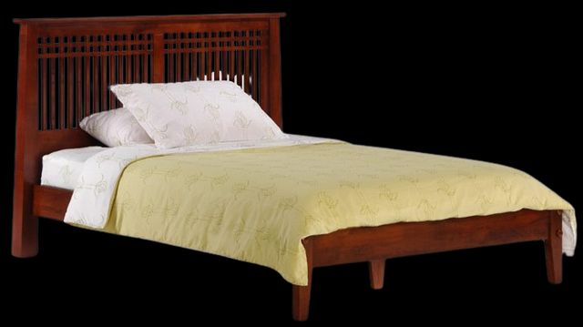 Night & Day Furniture™ Spices Bedroom K-Series Solstice Cherry Twin Panel Bed-0