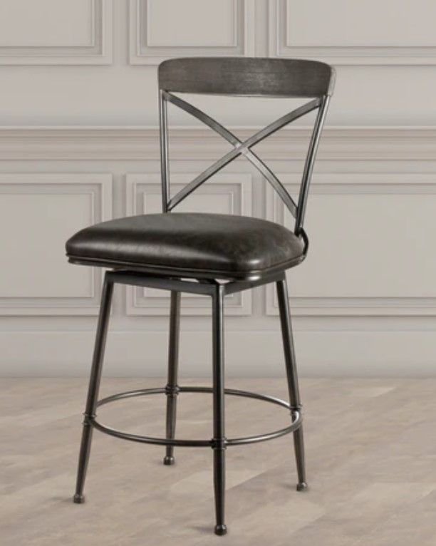 HH2 Home Decker Gray Counter Stool-4