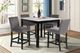 New Classic® Home Furnishings Celeste Espresso/Gray Counter Stool-1