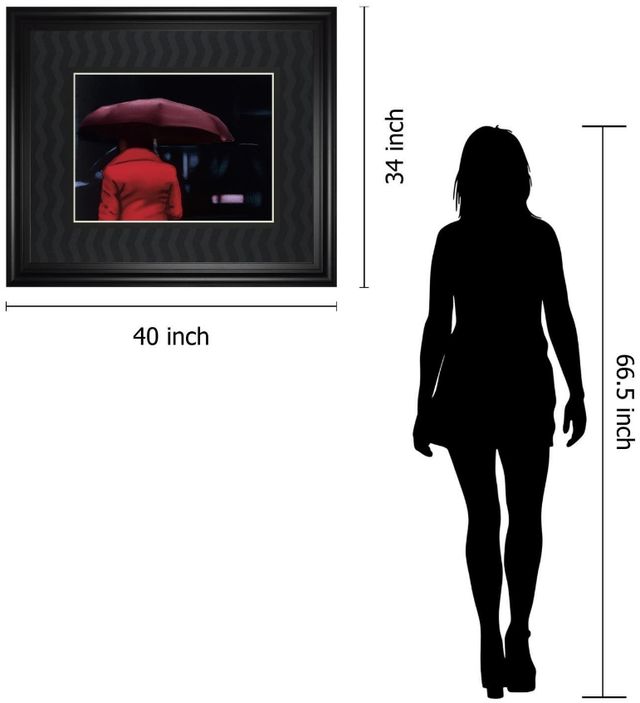 Classy Living Visa X Lady in Red Wall Art-2