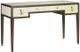 Currey & Company Evie Dark Walnut and Ivory Shagreen Desk-1