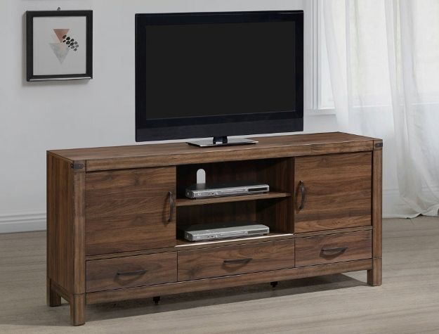 Crown Mark Belmont Brown TV Stand with Drawers-1