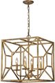 Forty West Harry Gold 4-Light Chandelier-0