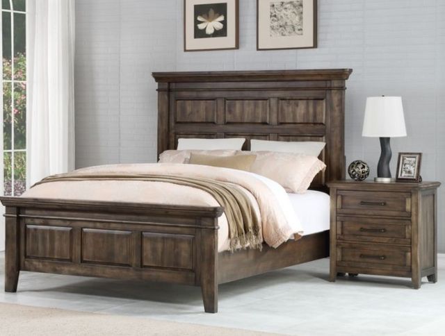 Winners Only® Daphne Gray California King Panel Bed-1