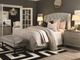 Bassett® Furniture Paris Gray King Upholstered Panel Bed-1