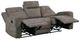 Homelegance® Muncie Brown Double Manual Reclining Sofa-4