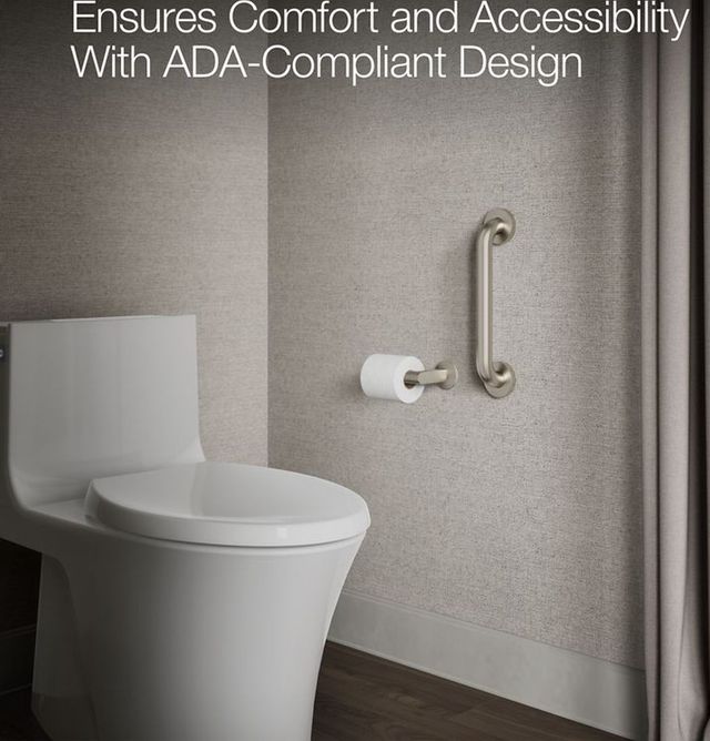 KOHLER® Contemporary Vibrant Brushed Bronze 12" Grab Bar-2
