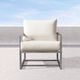 Enclover Acacia Birds Eye/Stainless Steel Club Chair-2