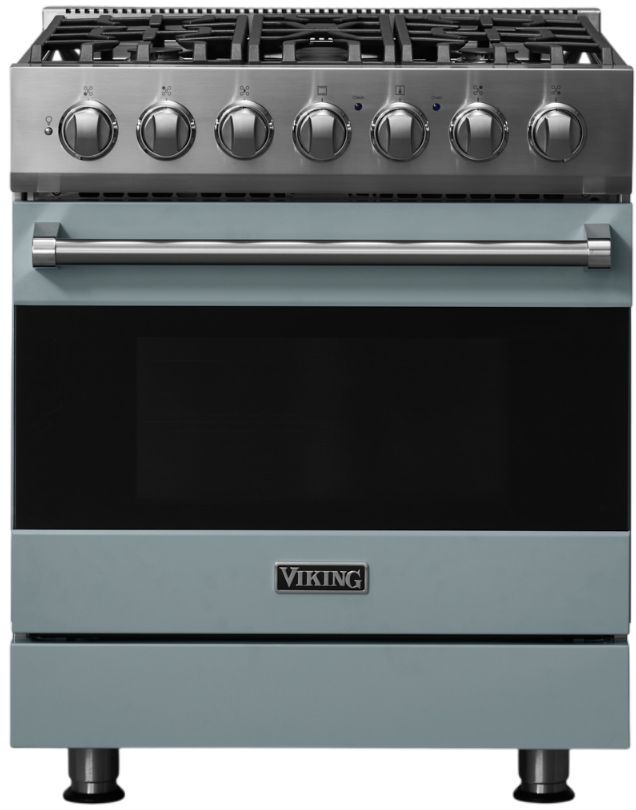 Viking® 3 Series 30" November Sky Pro Style Dual Fuel Range-0