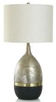 Stylecraft Galas Brushed Gold/Matte Black Table Lamp -0