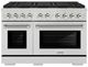 ZLINE Autograph Edition Paramount 48" 6.7 Cu. Ft. Stainless Steel Dual Fuel Range with 8 Burner DuoPro™ Cooktop and Dual Ovens with Polished Nickel Helix Handles and Accents-0