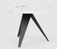 EQ3 Mesa Black/White Marble Round Dinette Table-1