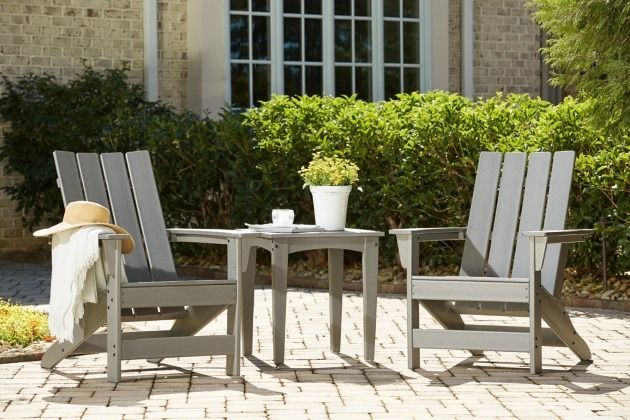 Signature Design by Ashley® Visola 3-Piece Gray Outdoor Conversation Set-3