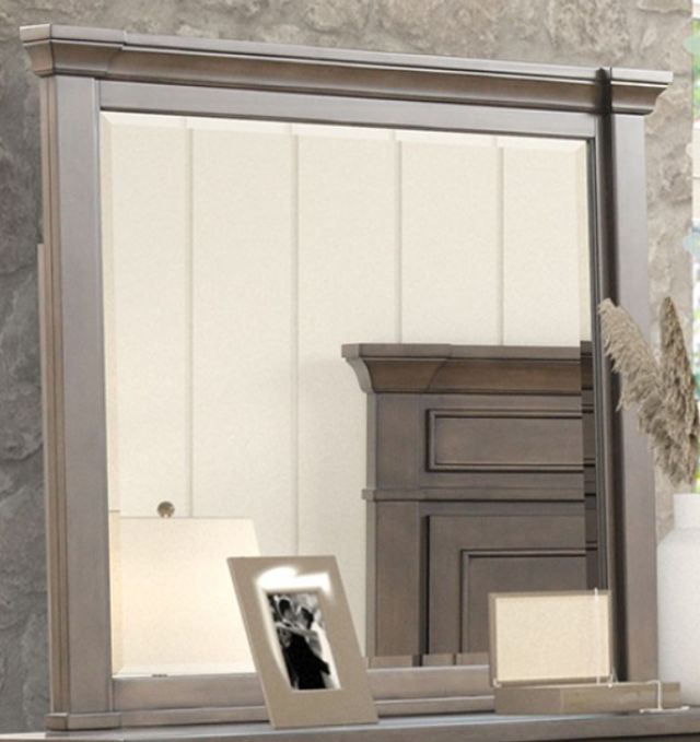 Furniture of America® Huddersfield Dark Walnut Dresser Mirror-0