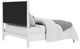 Riverside Furniture Rosalie Brown/White Caps King Panel Bed-4