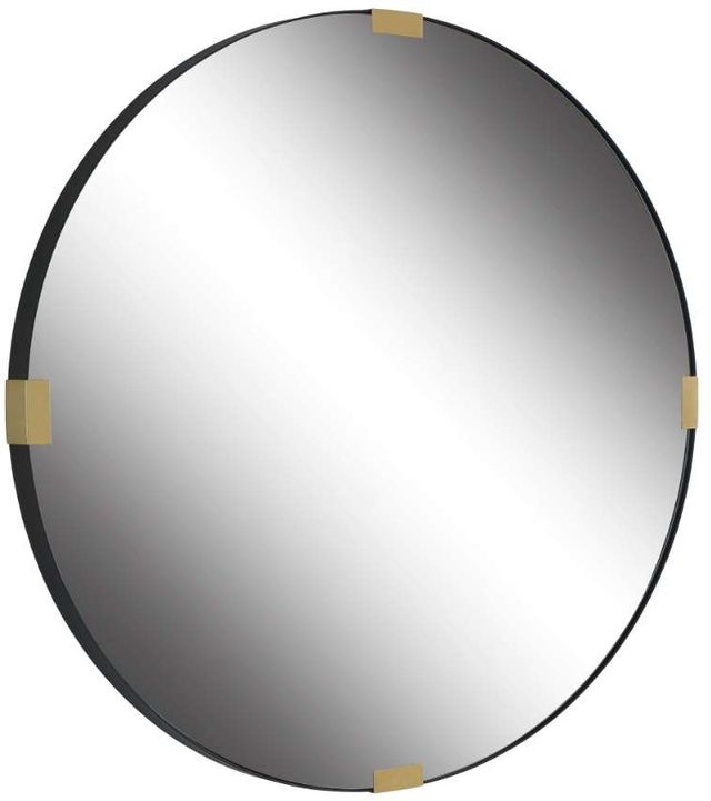 Uttermost® Clip Satin Black Mirror-3