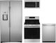 GE® 4 Piece Stainless Steel Gas Kitchen Package-0
