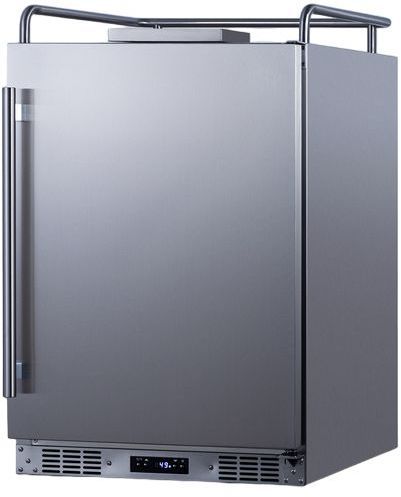 Summit® 5.6 Cu. Ft. Stainless Steel Built In Kegerator -2