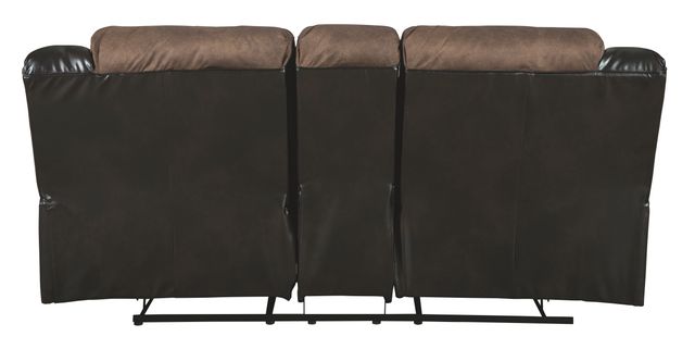 Signature Design by Ashley® Earhart Chestnut Double Reclining Loveseat with Console-2
