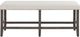 Jofran Inc. Willow Creek Beige/Chocolate Brown Counter Bench-2