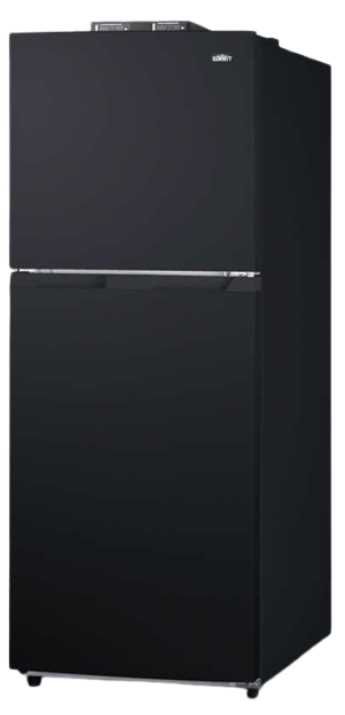 Summit® 24" 10.1 Cu. Ft. Black Counter Depth Top Freezer Refrigerator-1